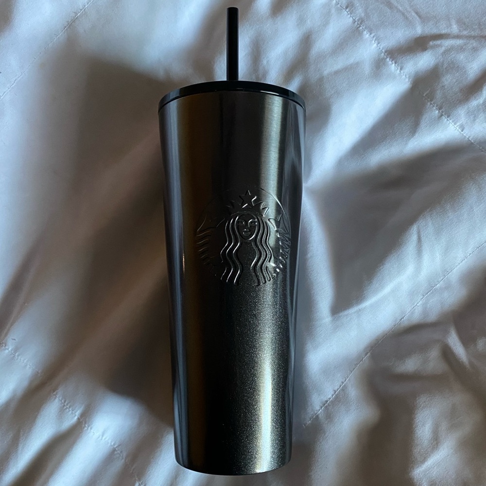 Brand New Venti Starbucks Black Metallic Cup✨